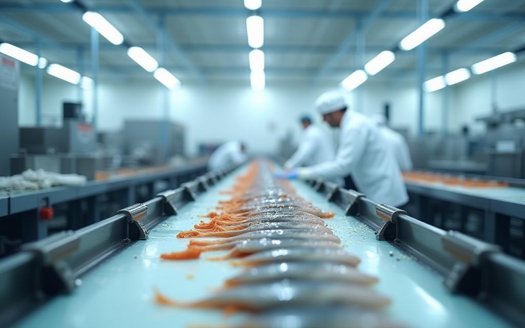 페루 수산가공 공장 자동화 라인